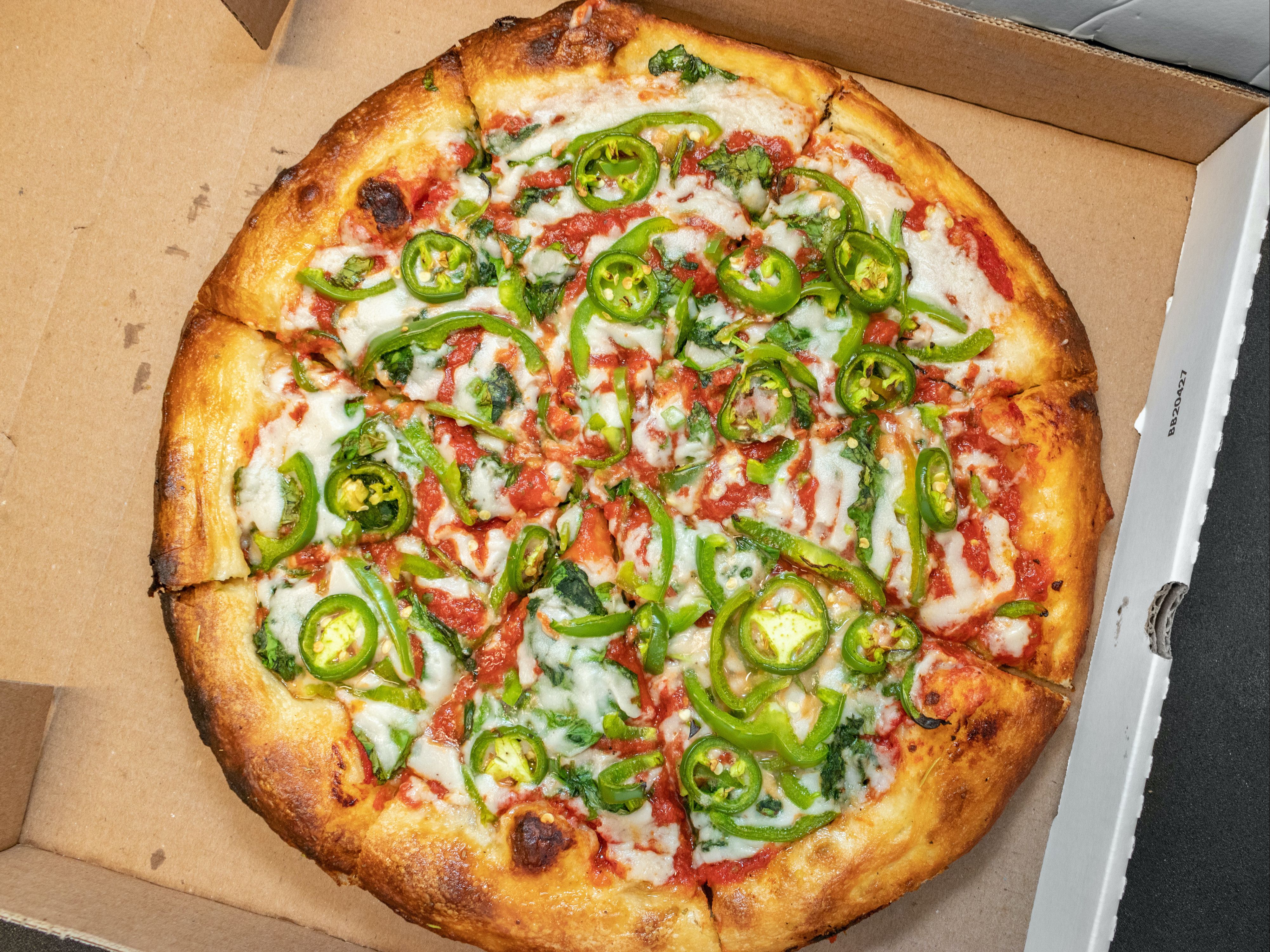 The Mean Green Pizza.