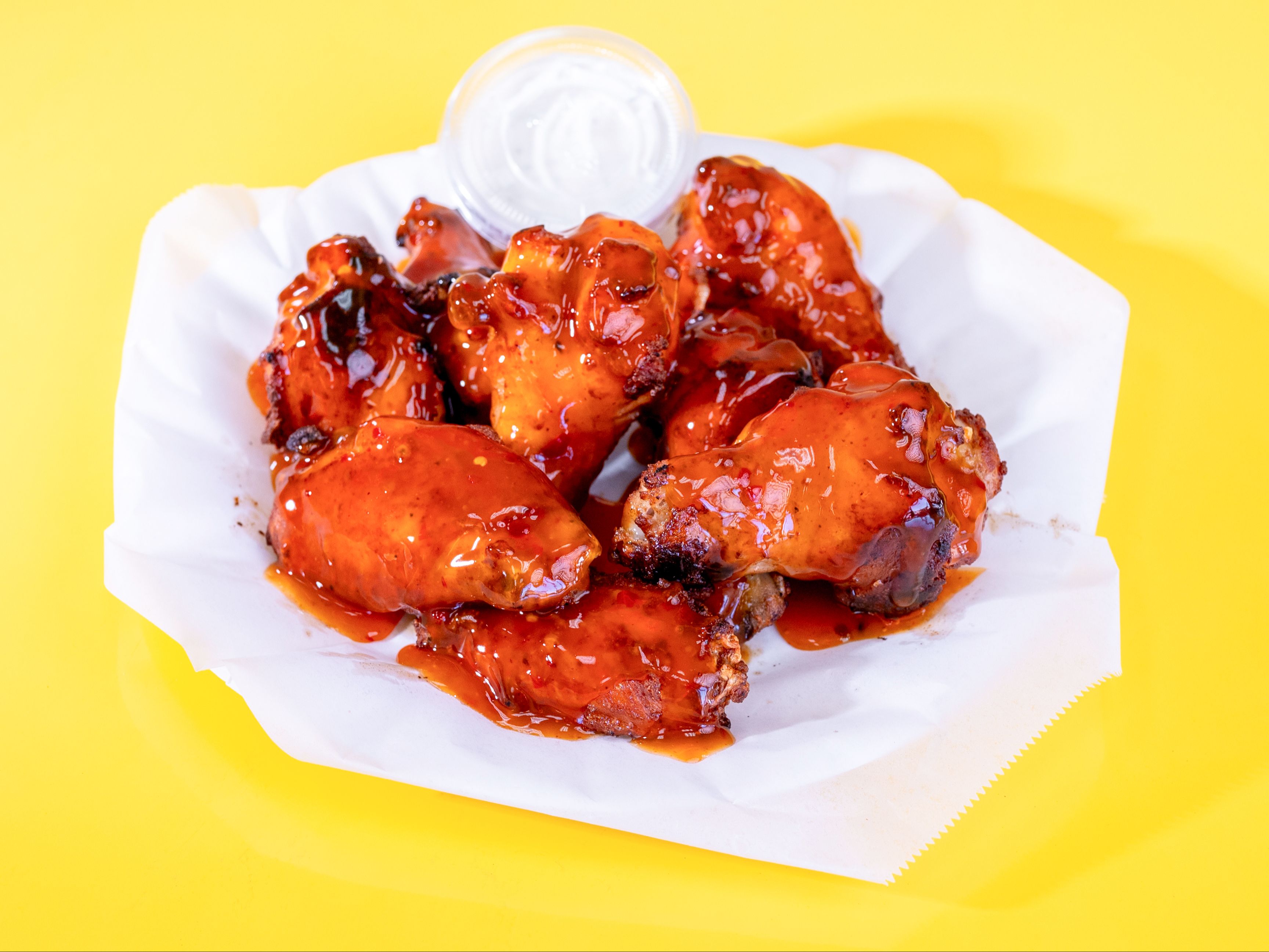 Bone-in Wings 8 Piece.
