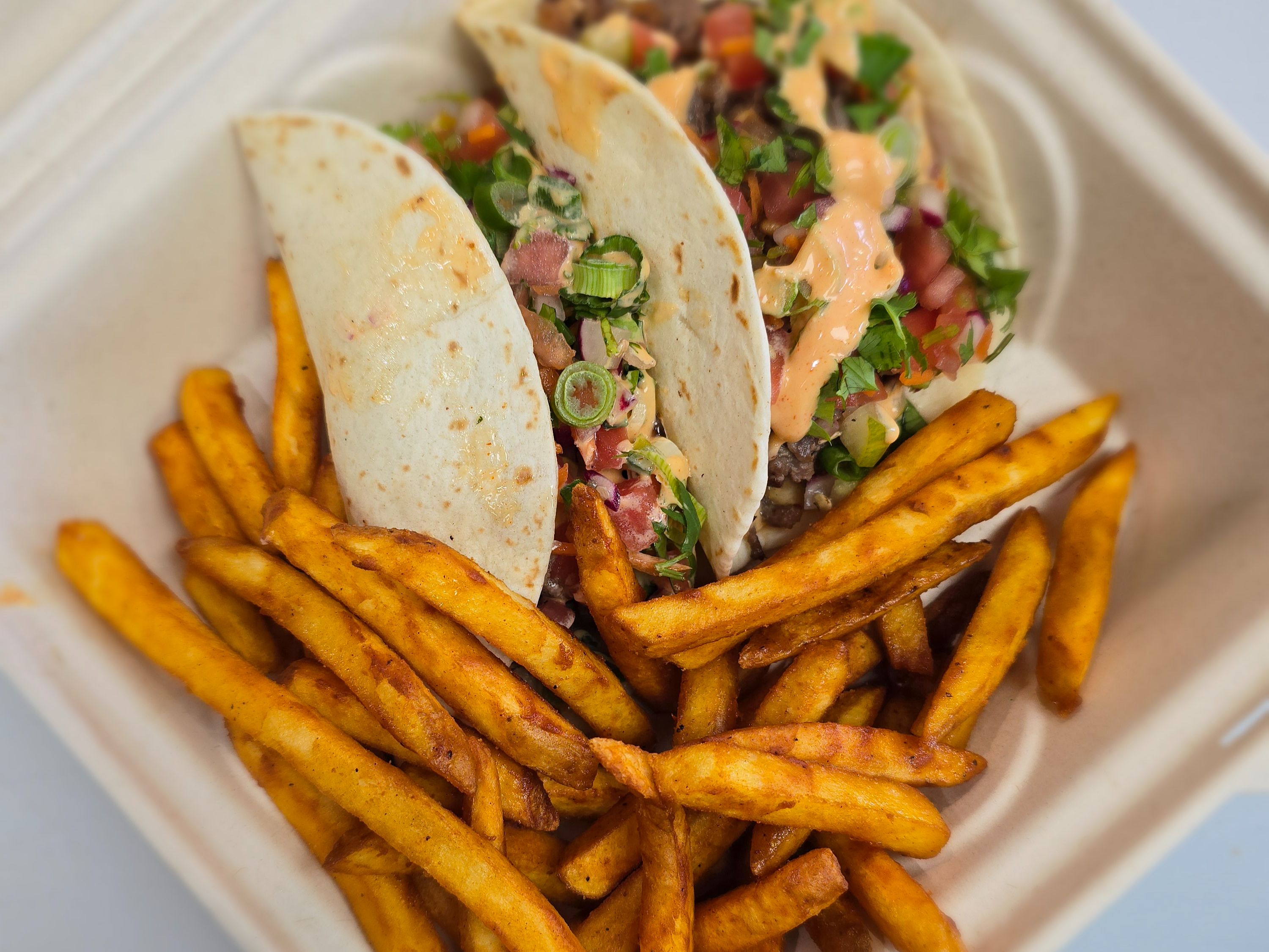 Taco w/ Fries.