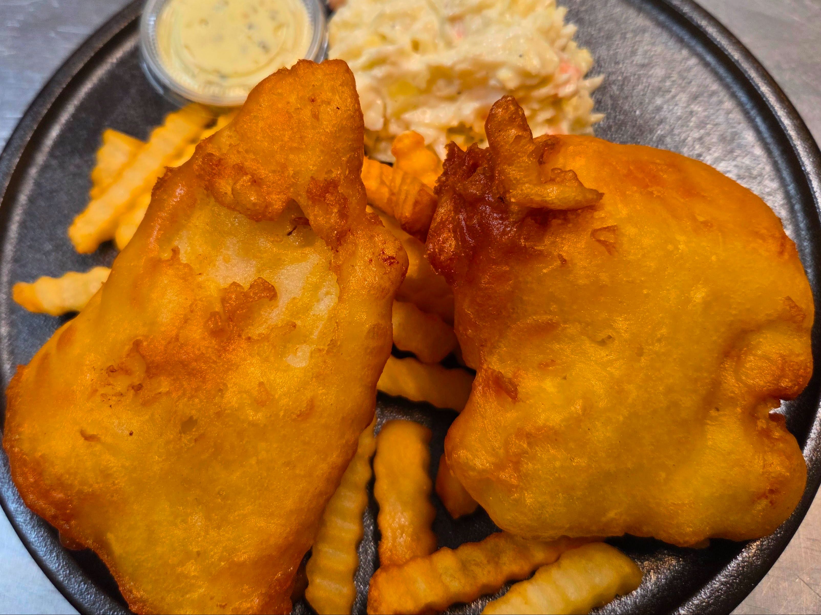 Fried Haddock & Fries.