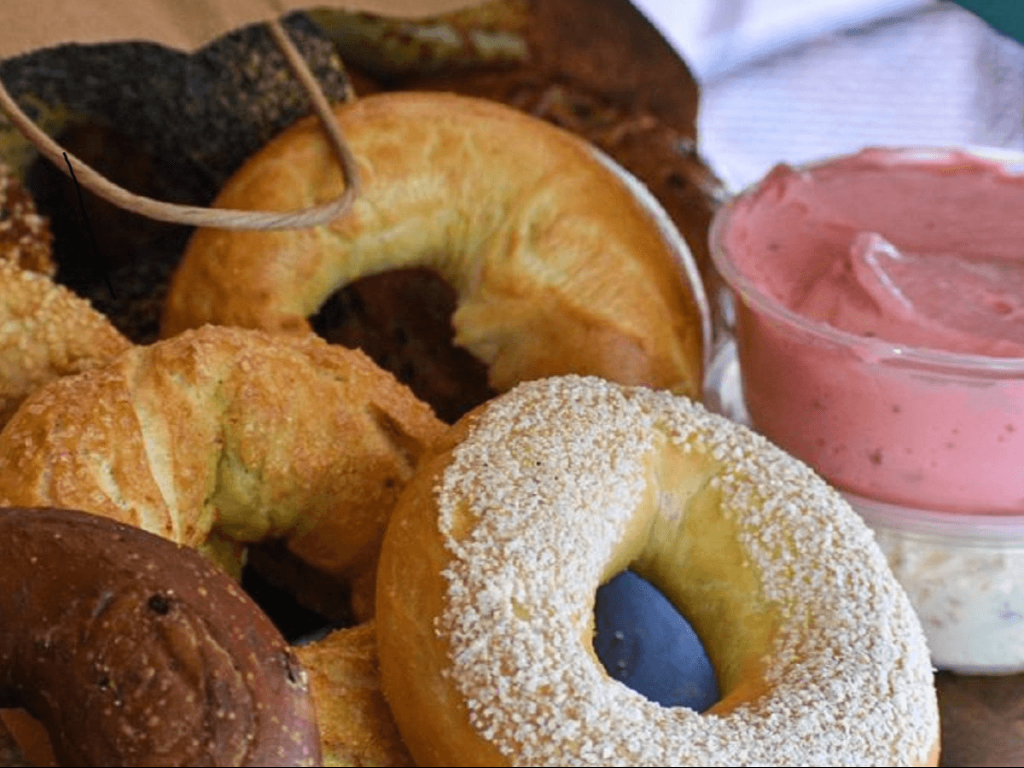 BAKERS DOZEN W/CREAM CHEESE + COFFEE BOX.