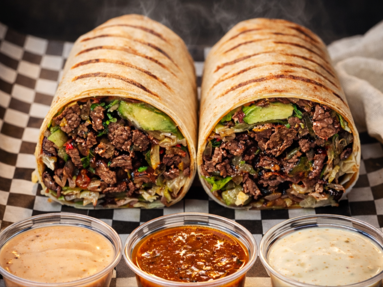 Steak Fajita Wrap.