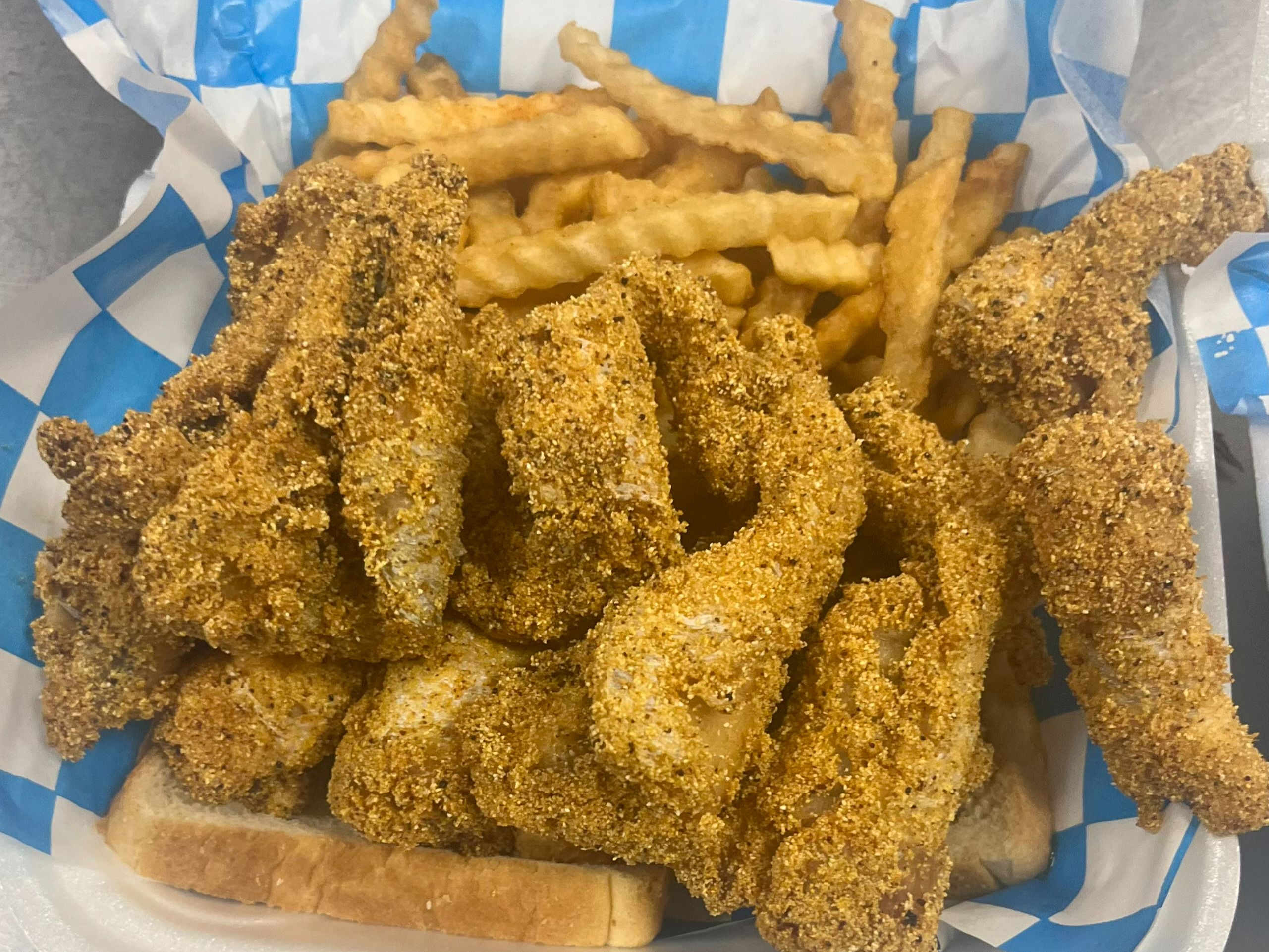 1 Lb CATFISH NUGGETS DINNER WITH FRIES