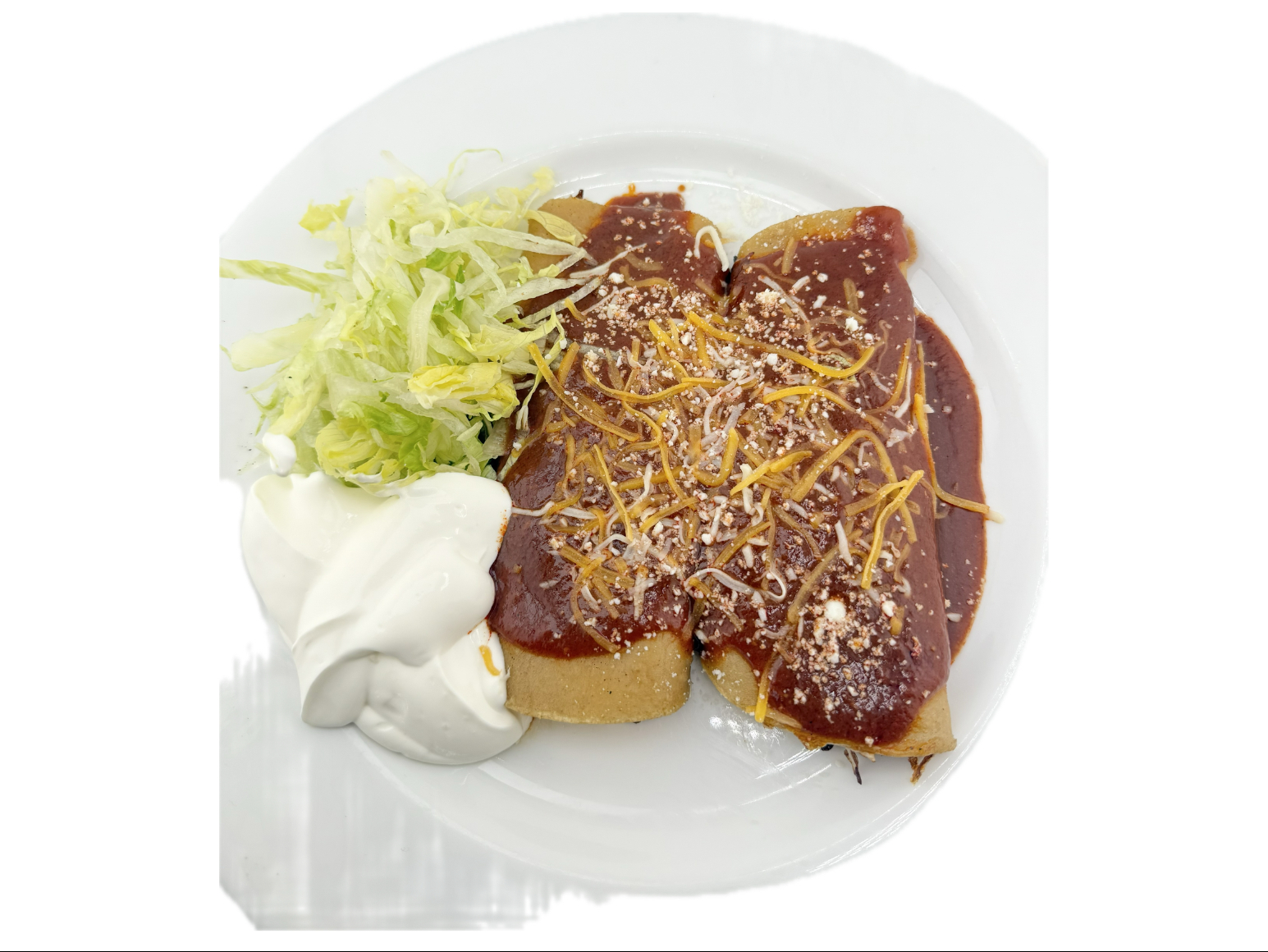 2 Shredded Chicken Enchilada
