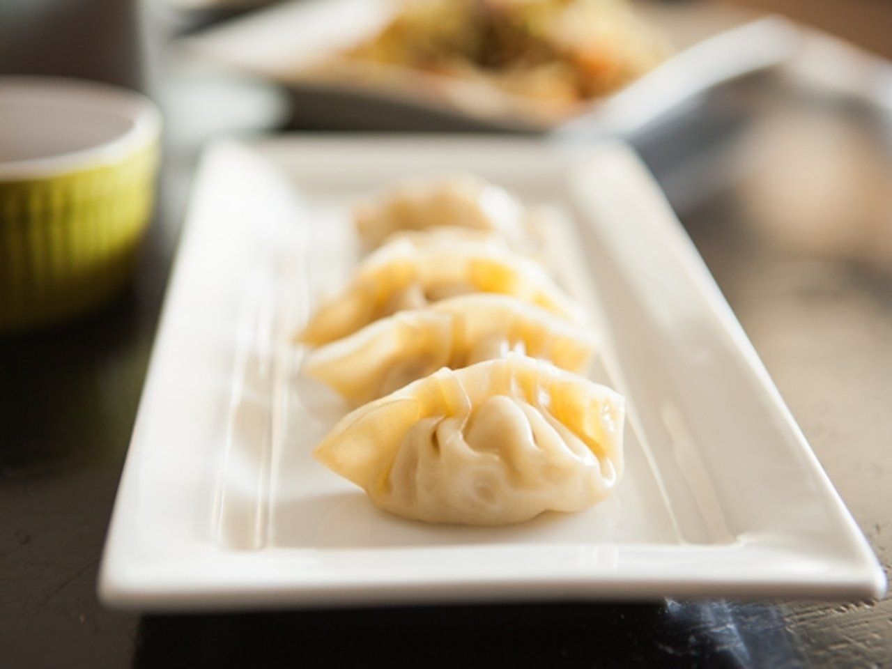 Chicken Pot Stickers Steamed.