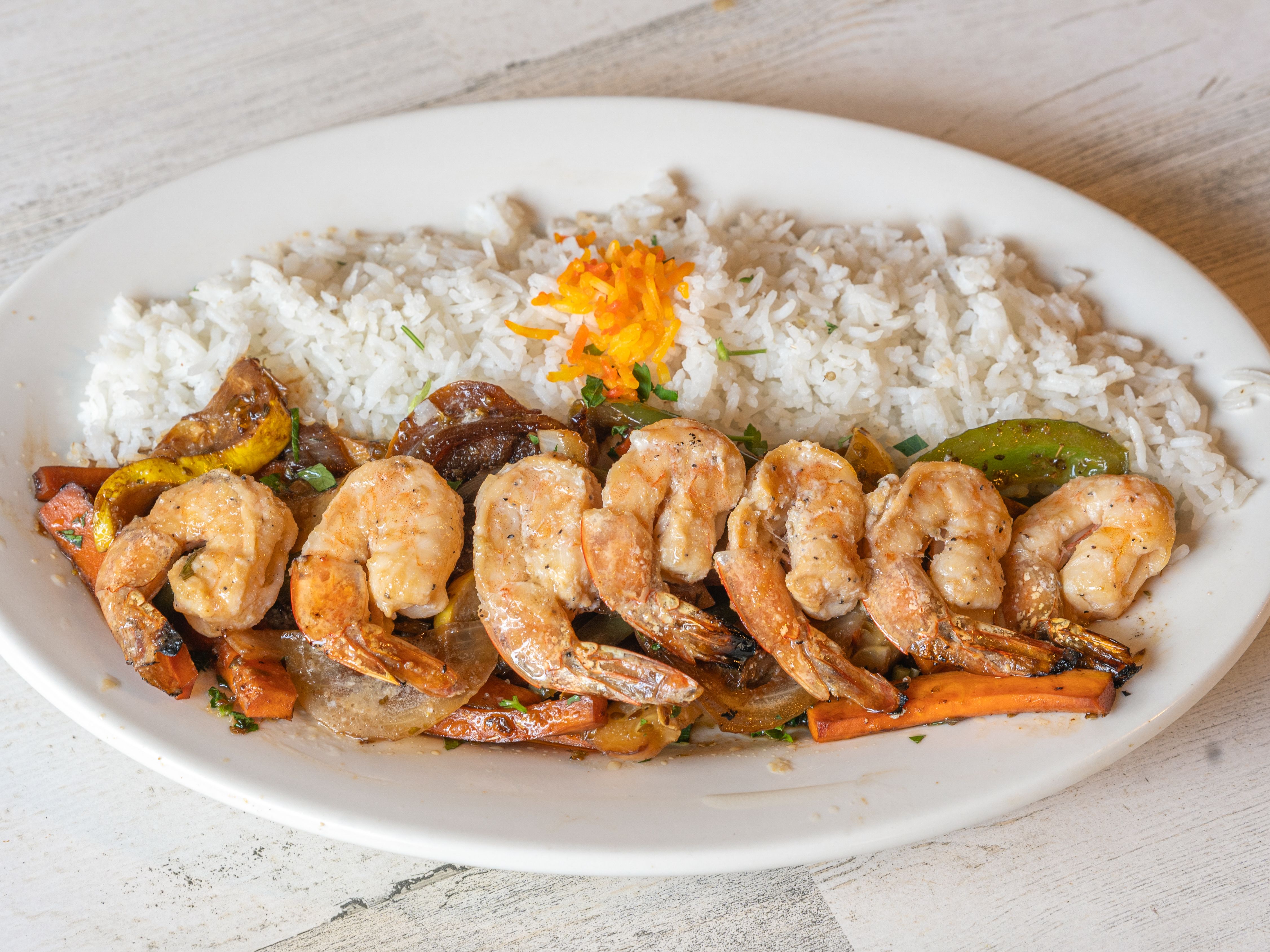 Shrimp Kebab.