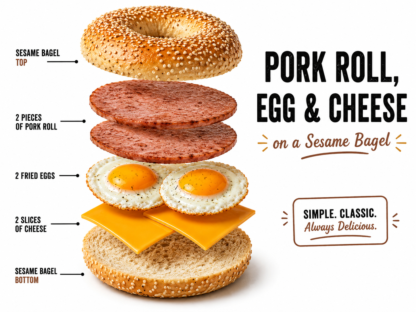 Pork Roll Egg and Cheese.