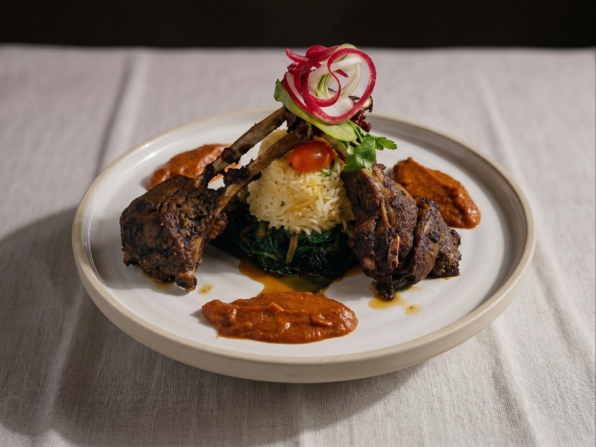 Rack of New Zealand Spring Lamb.
