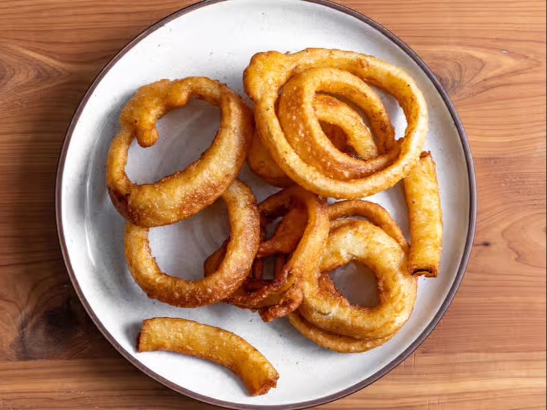 8. Handmade Onion Rings.