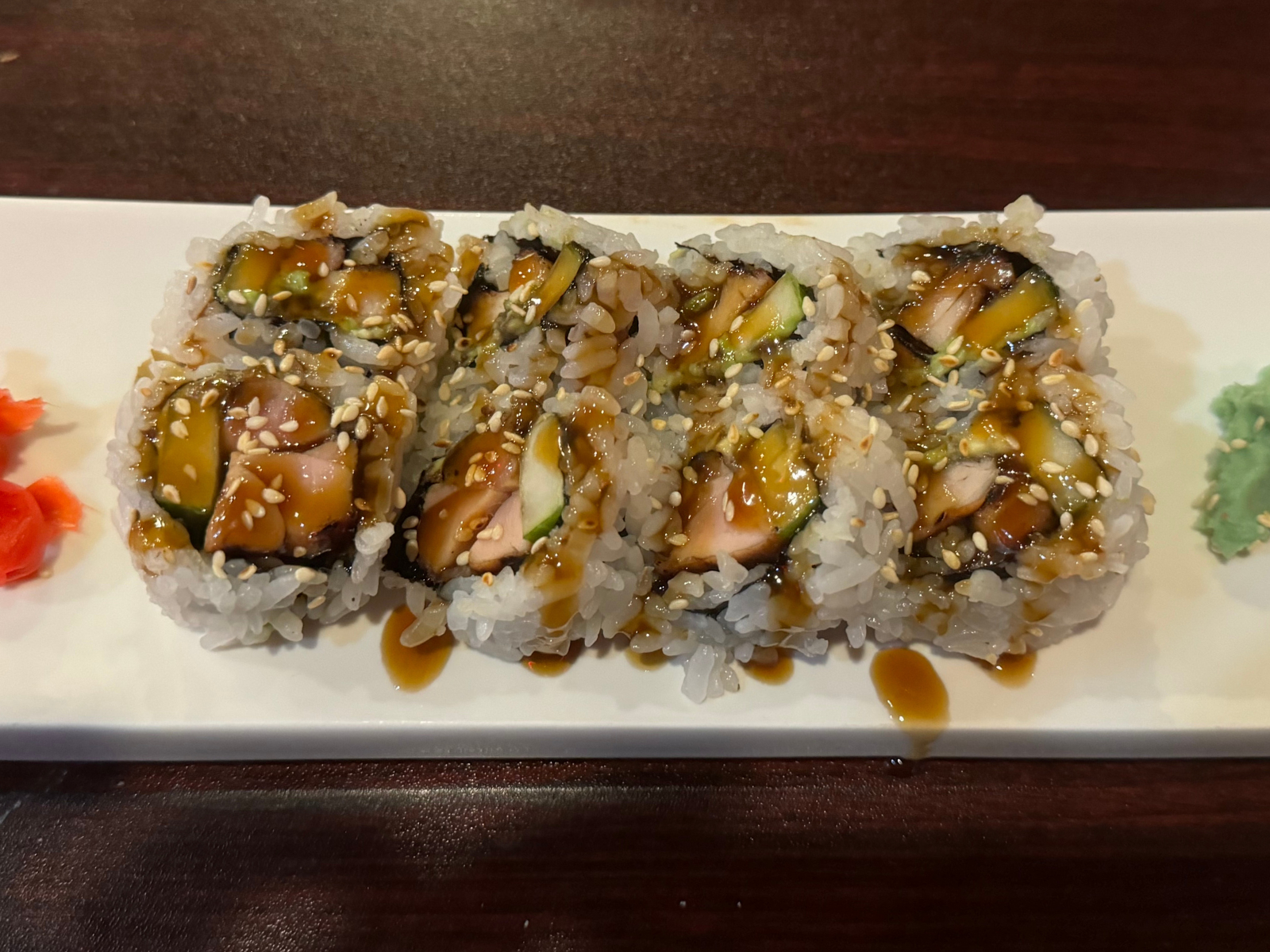 Teriyaki Chicken Roll.