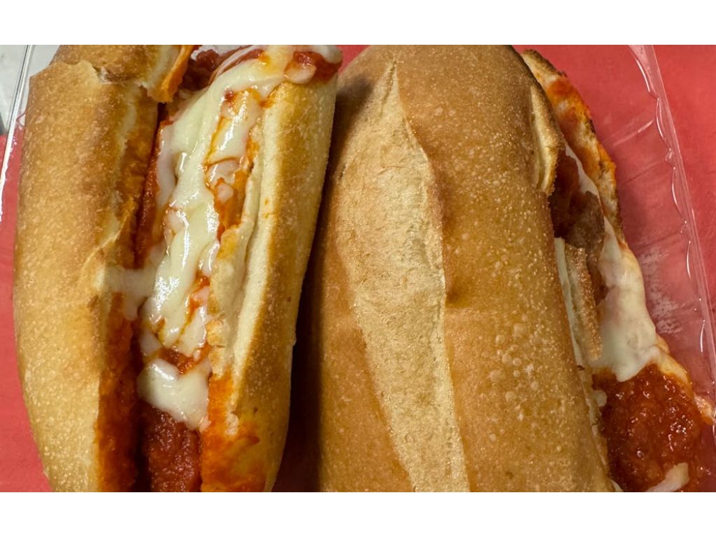 Chicken Parm Half Sub.