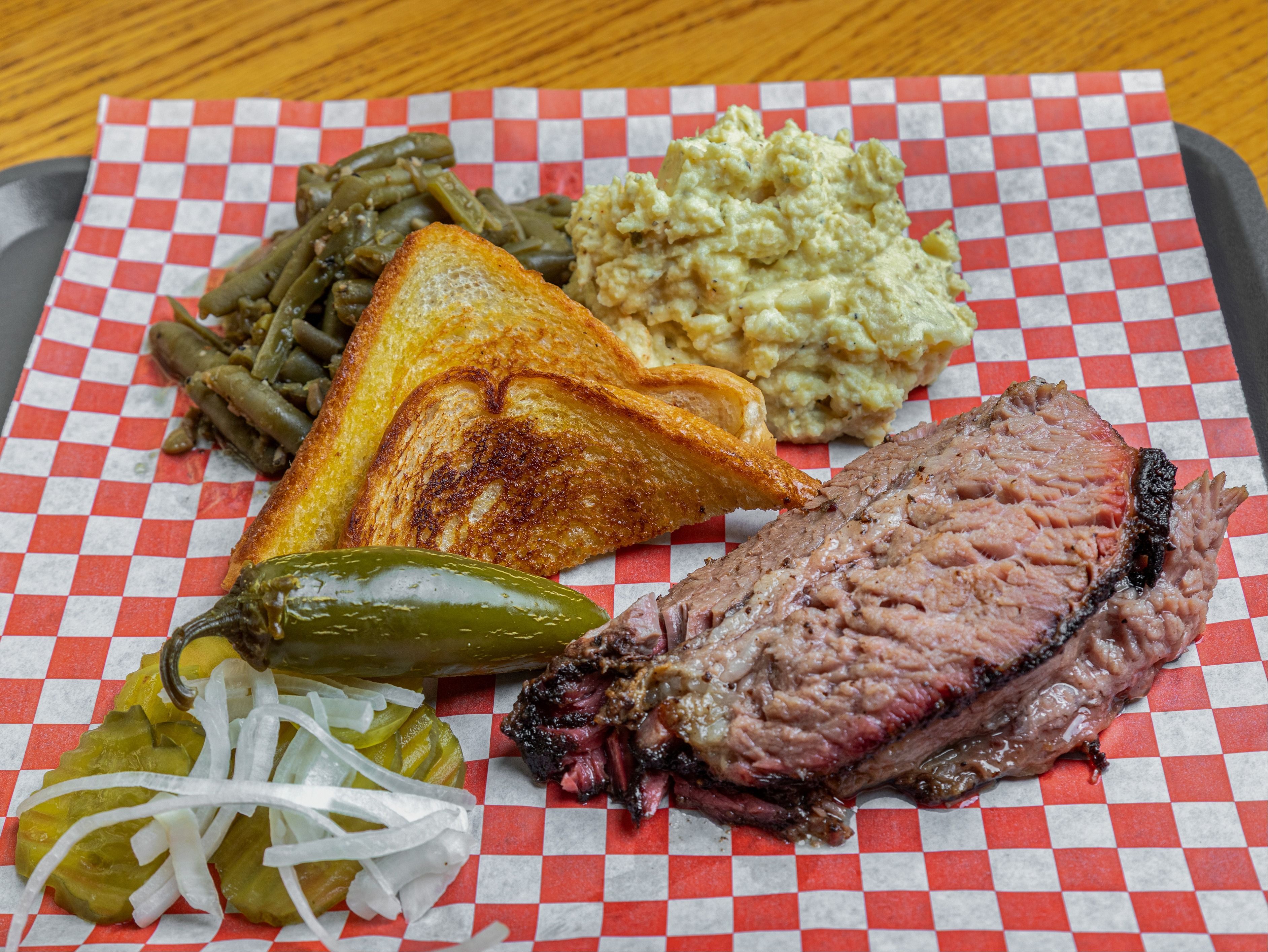 1 Meat Plate W/ 2 Sides