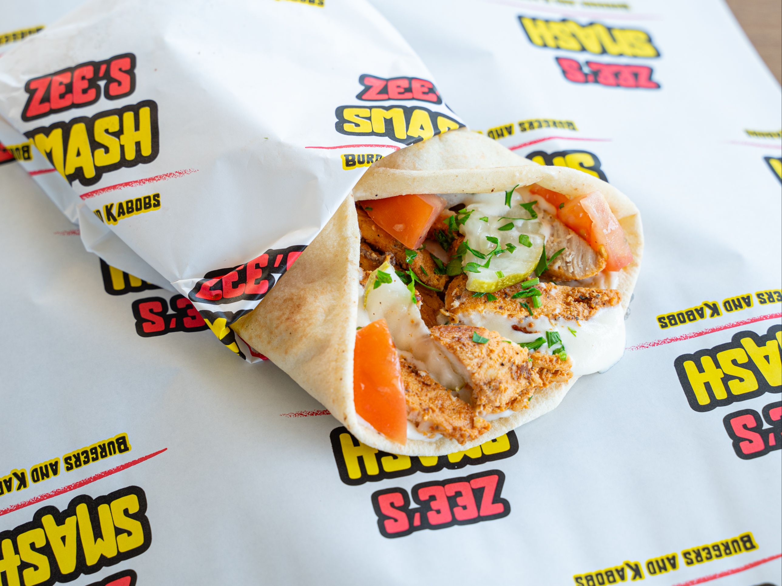 Chicken Kabob Wrap.