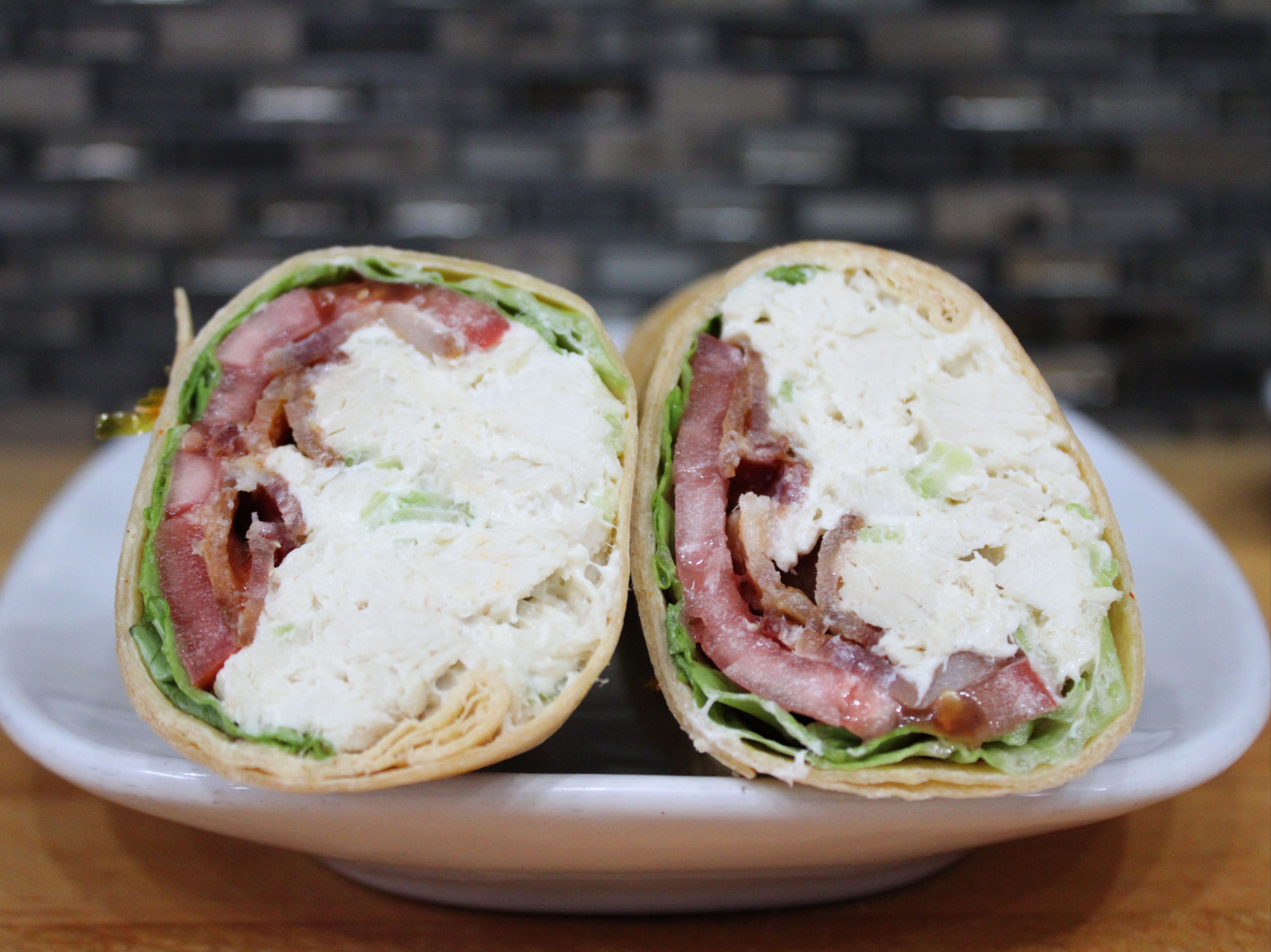 Chunky Chicken Salad BLT Wrap