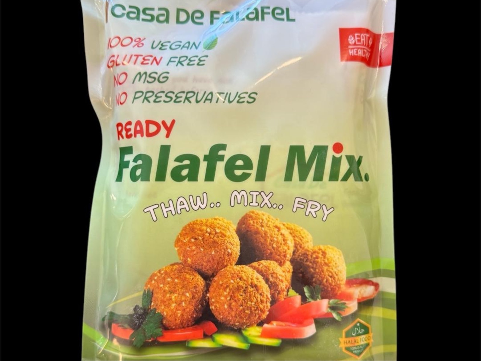 Frozen Falafel Mix.