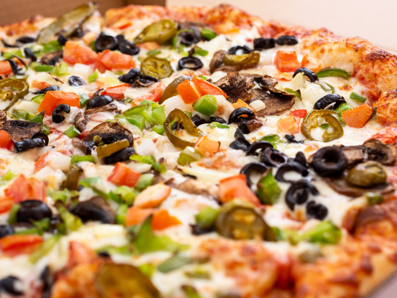 Vegeterian Special Red Pizza.