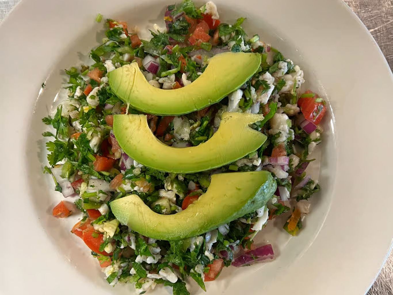 Tostada de Ceviche Shrimp x 2