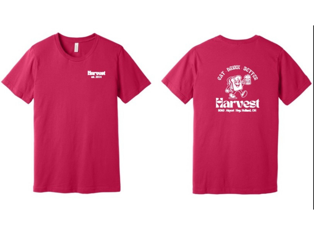 Harvest Threads T-Shirt - Fuchsia.