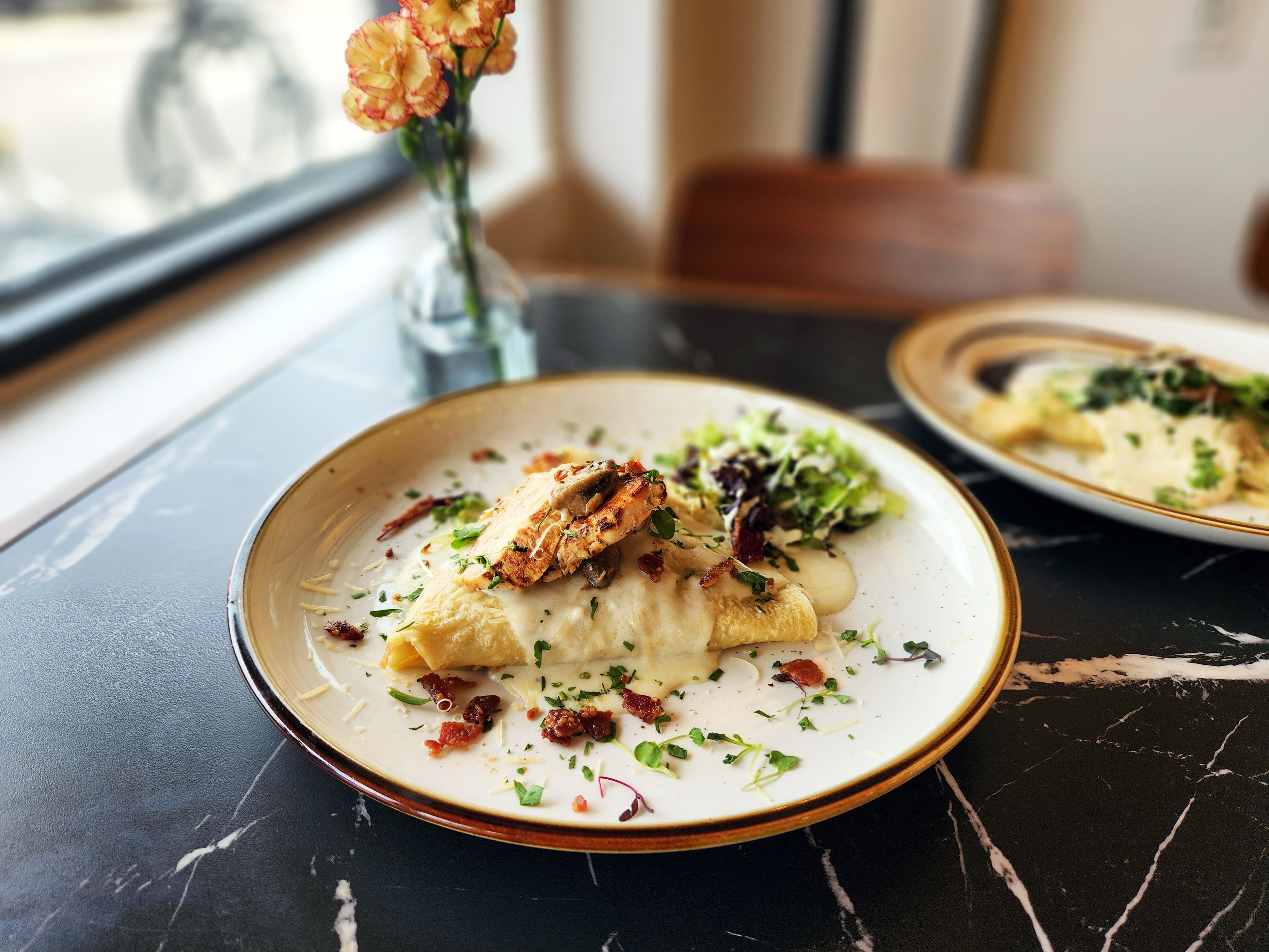 Crème de Poulet Crêpe.