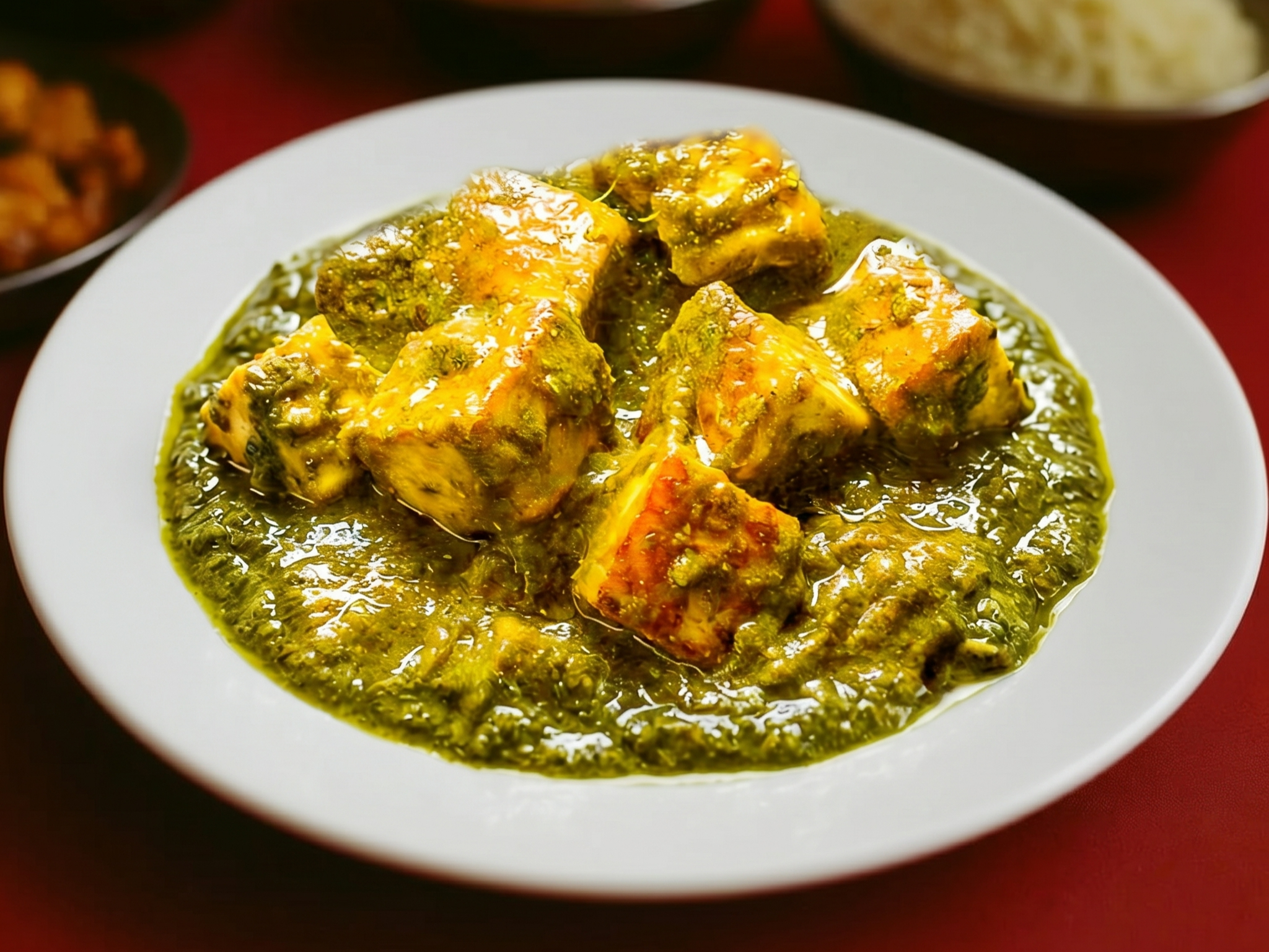 Saag Paneer (Palak Paneer) Large
