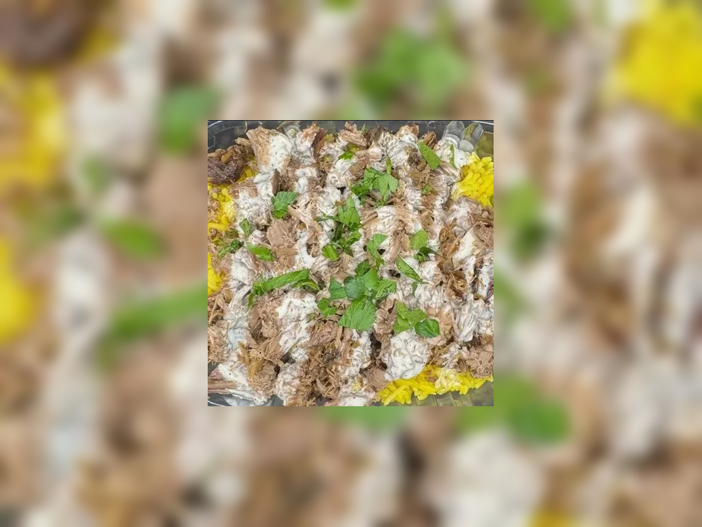 LAMB SHAWARMA RICE BOWL.