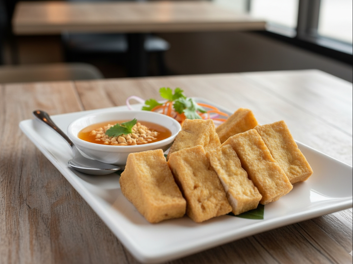 Crispy Organic Tofu.