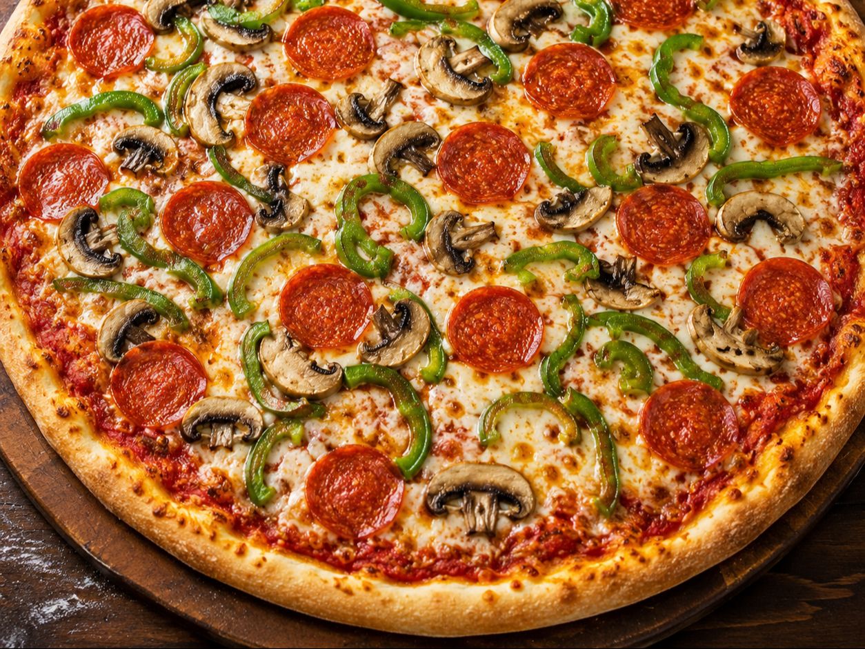 14" 3 Topping Pizza.