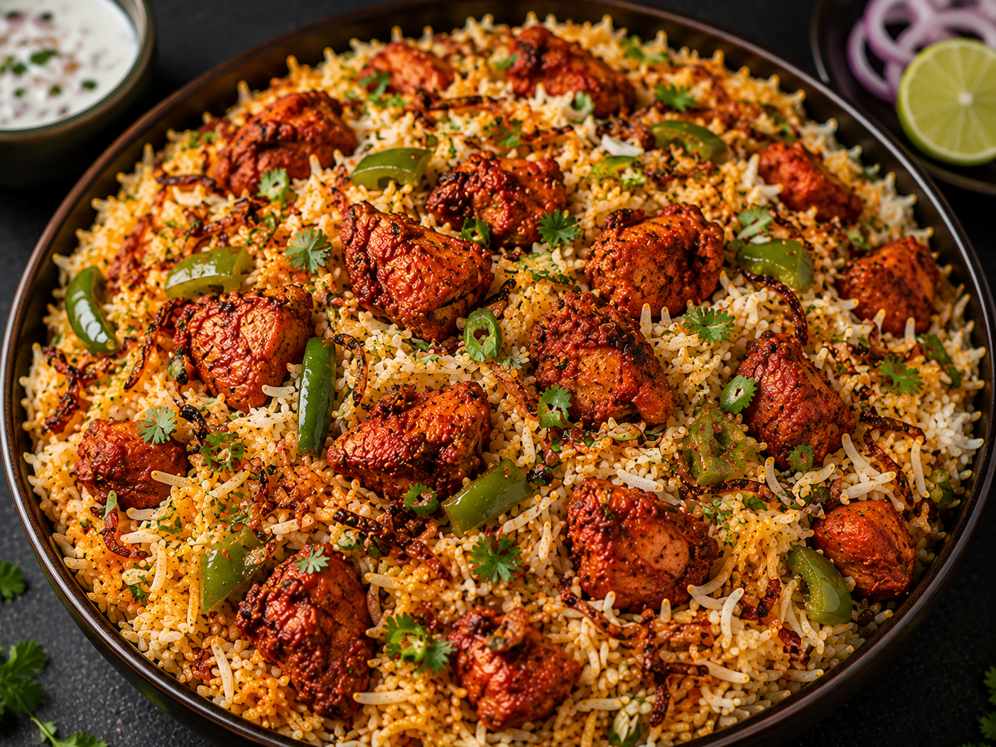 BN - Chilly Chicken Biryani.