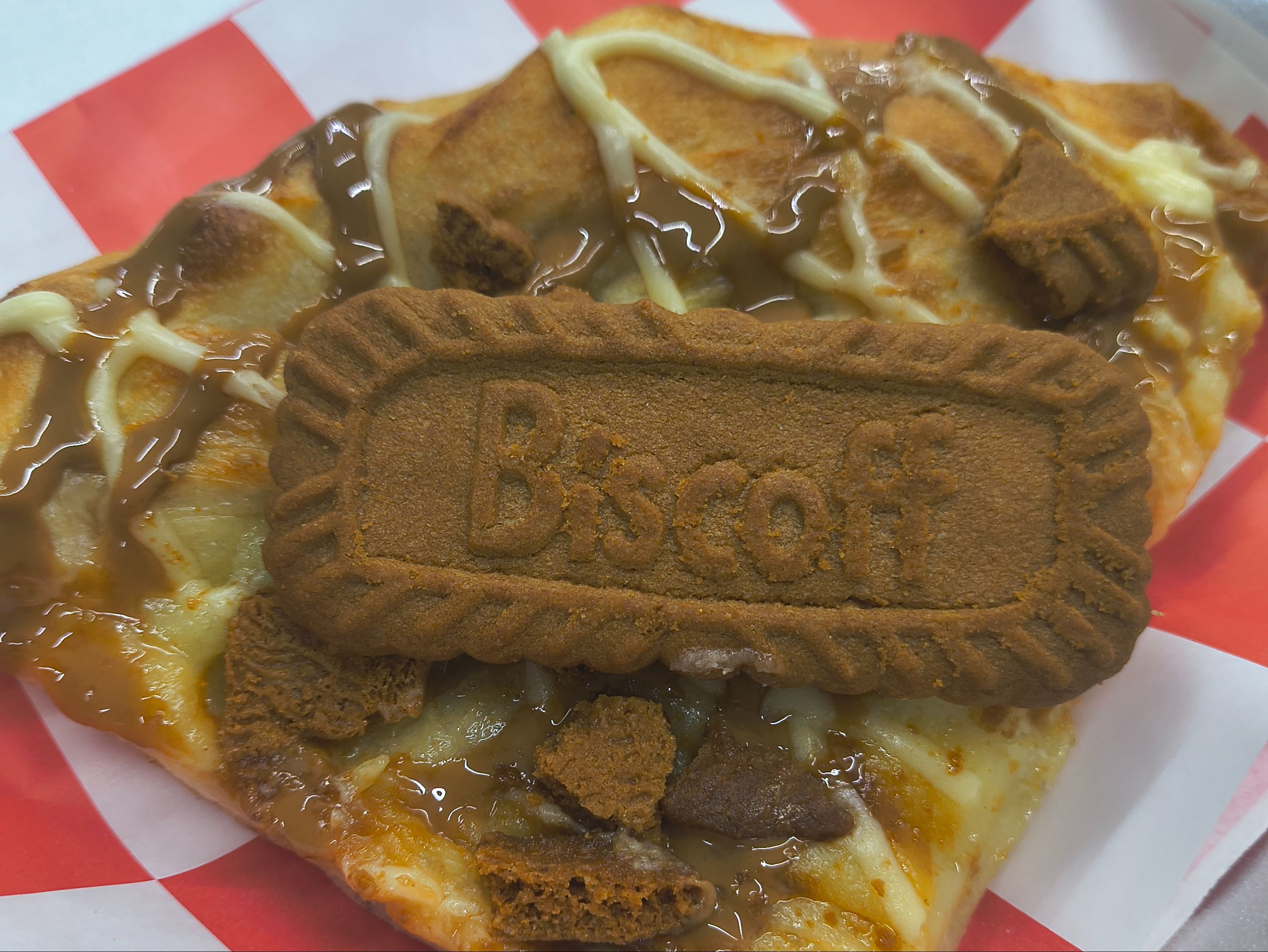 Biscoff Dessert Pizza | New Item.
