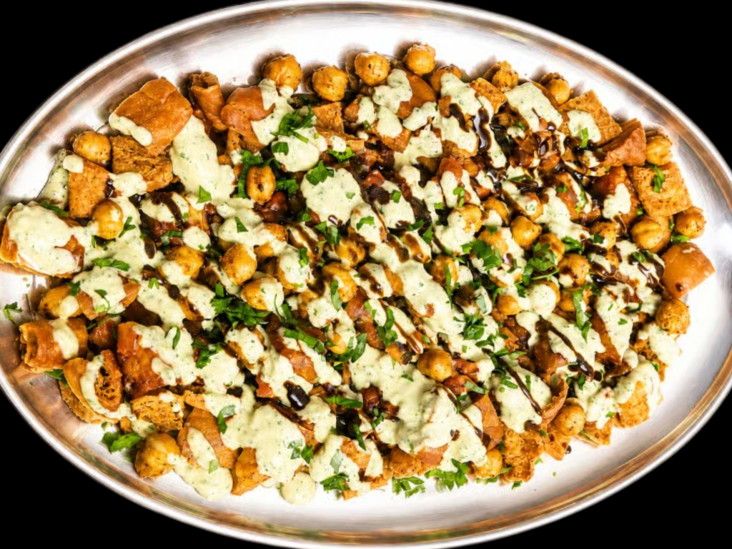 Eggplant Fatteh.