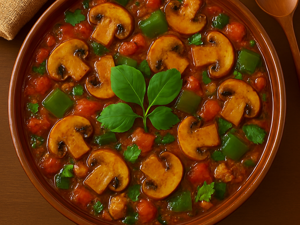 Mushroom Masala (V,Gf, Nf, Df)