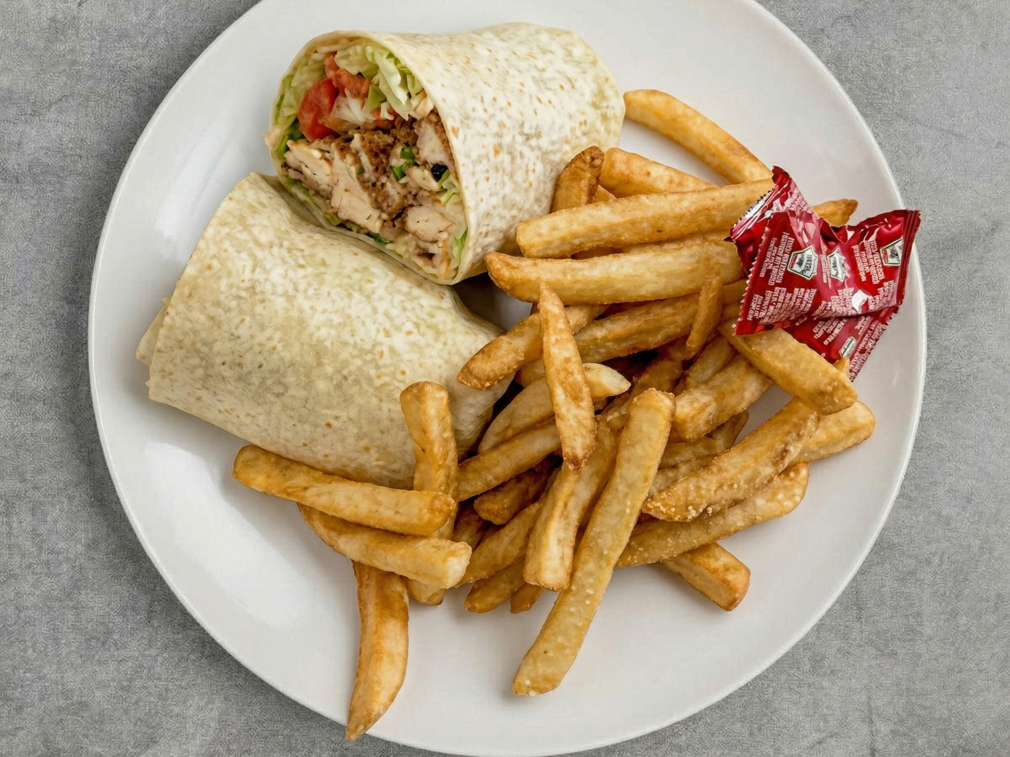 Buffalo Chicken Cheesesteak Wrap.