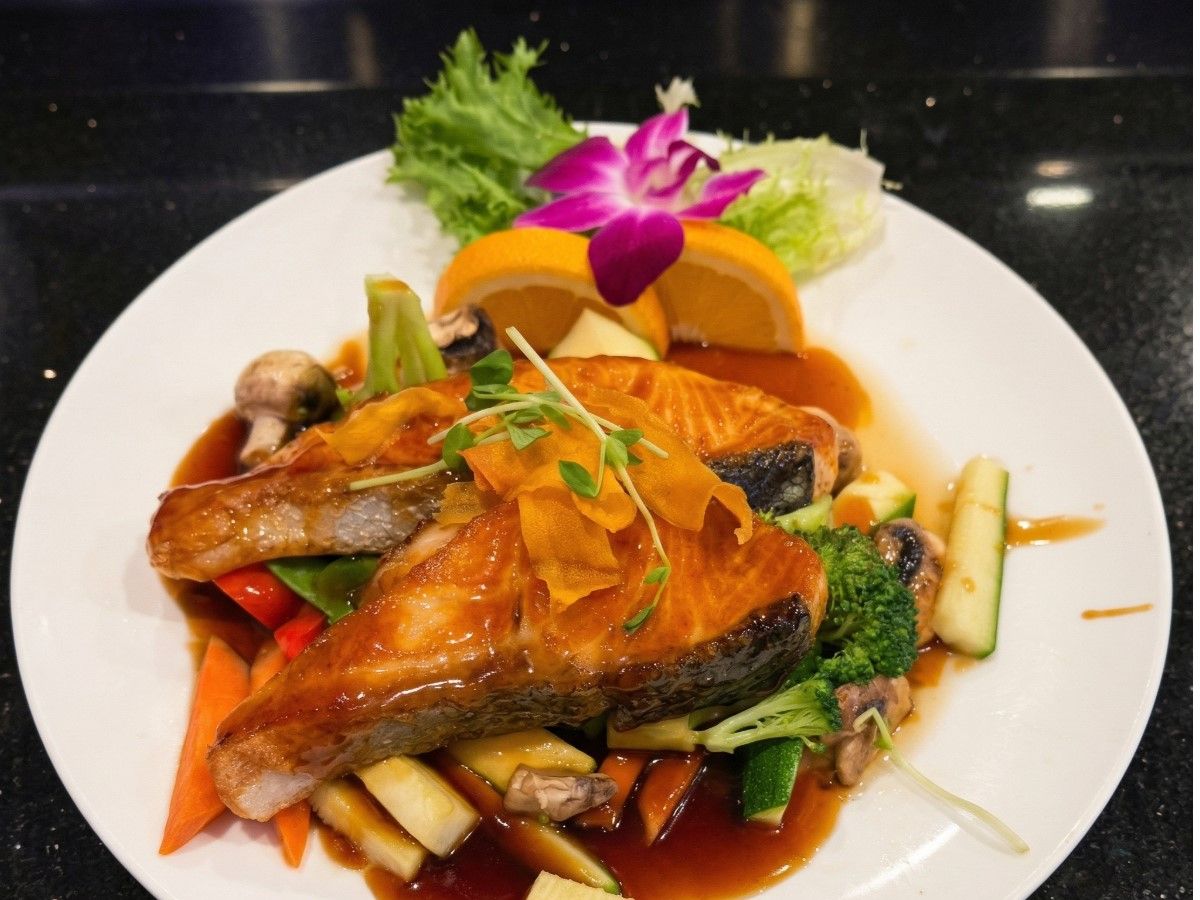 Salmon Teriyaki.
