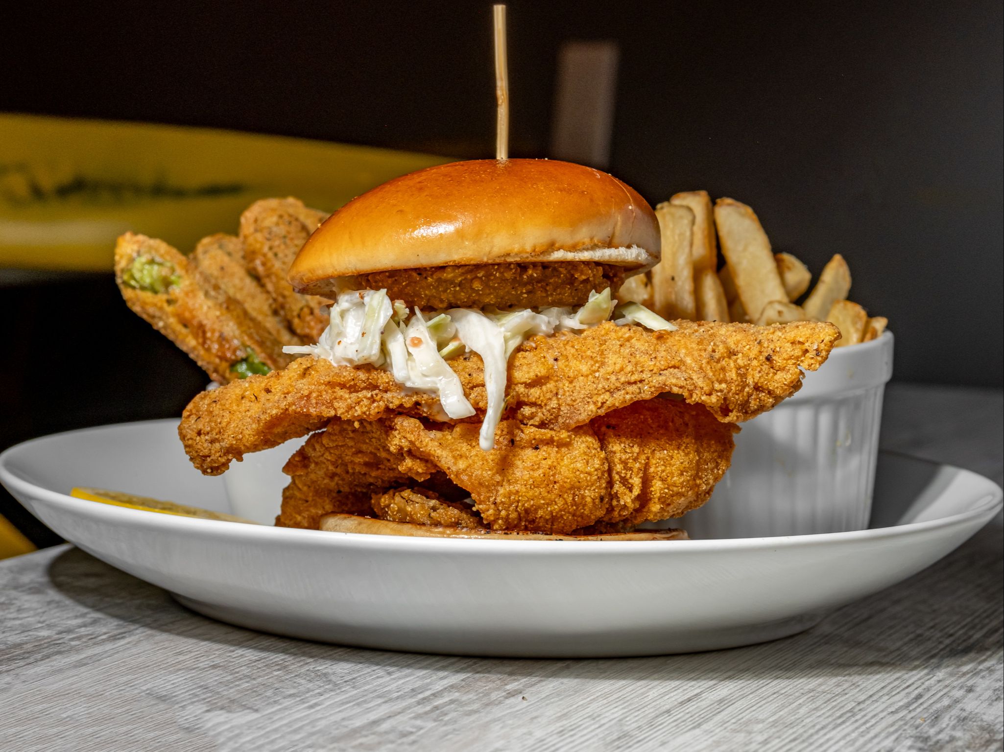 Catfish Sandwhich W/slaw