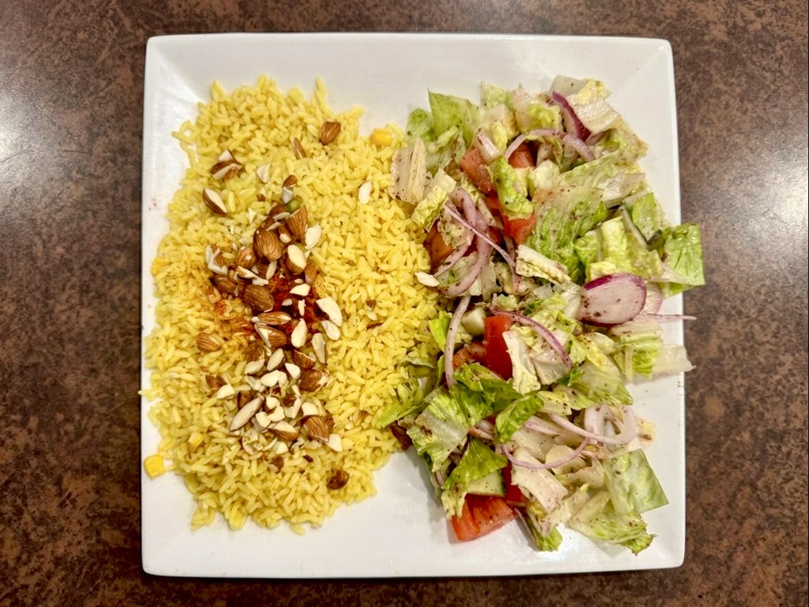 Rice Almond Salad.
