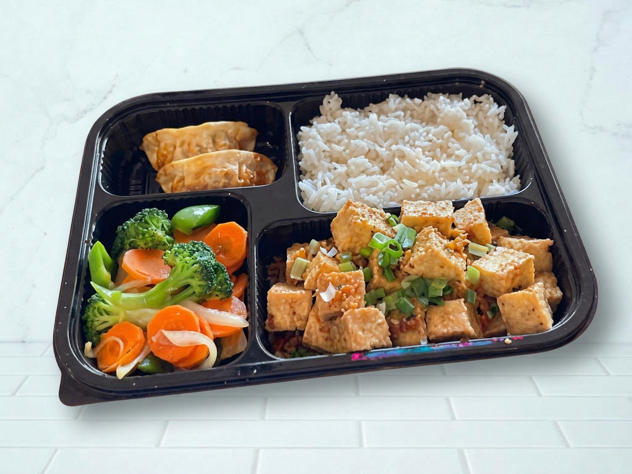 Golden Garlic Tofu.