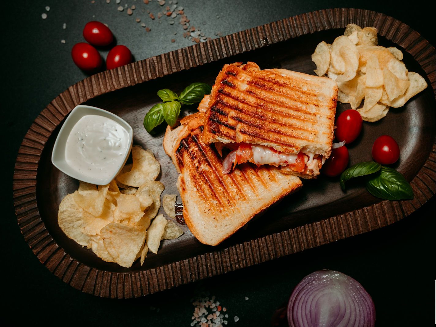 Buffalo Chicken Panini.