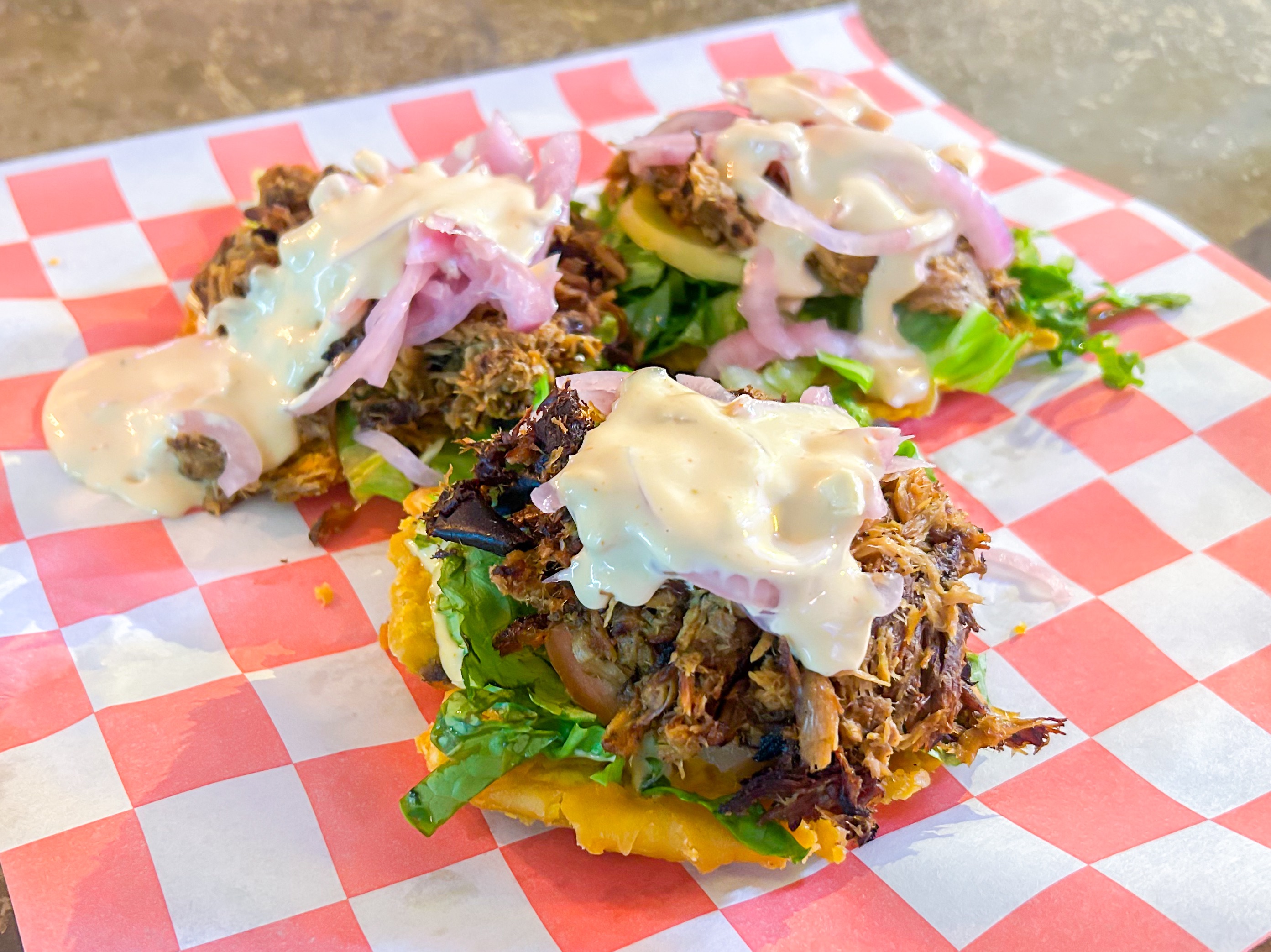 Pulled Pork Tostones