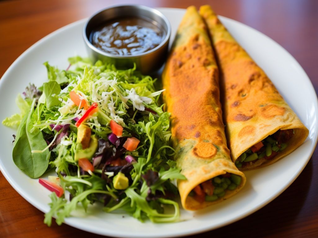 Keema Stuffed Dosa.