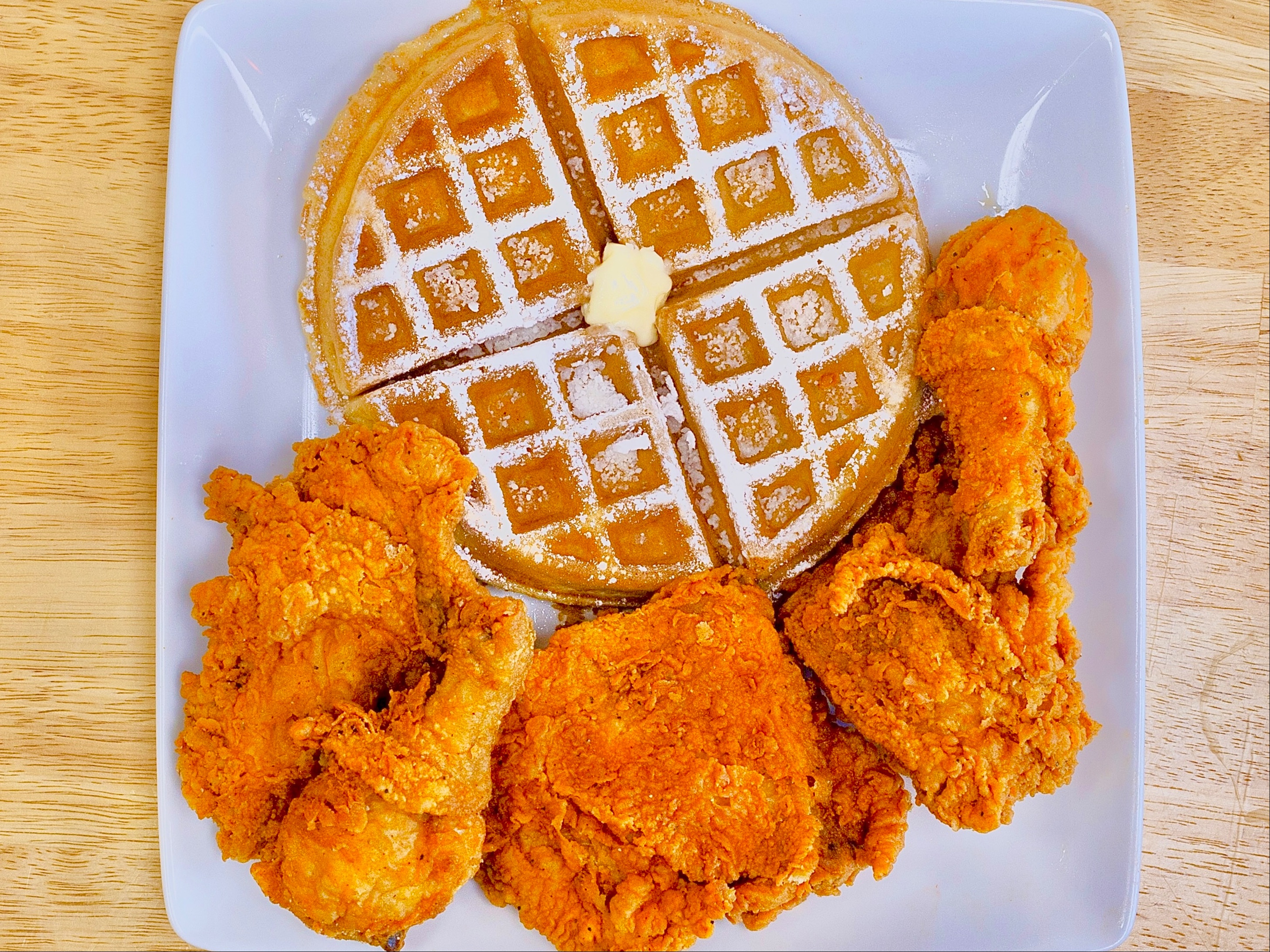 15 Dark Meat & 3 Waffles.