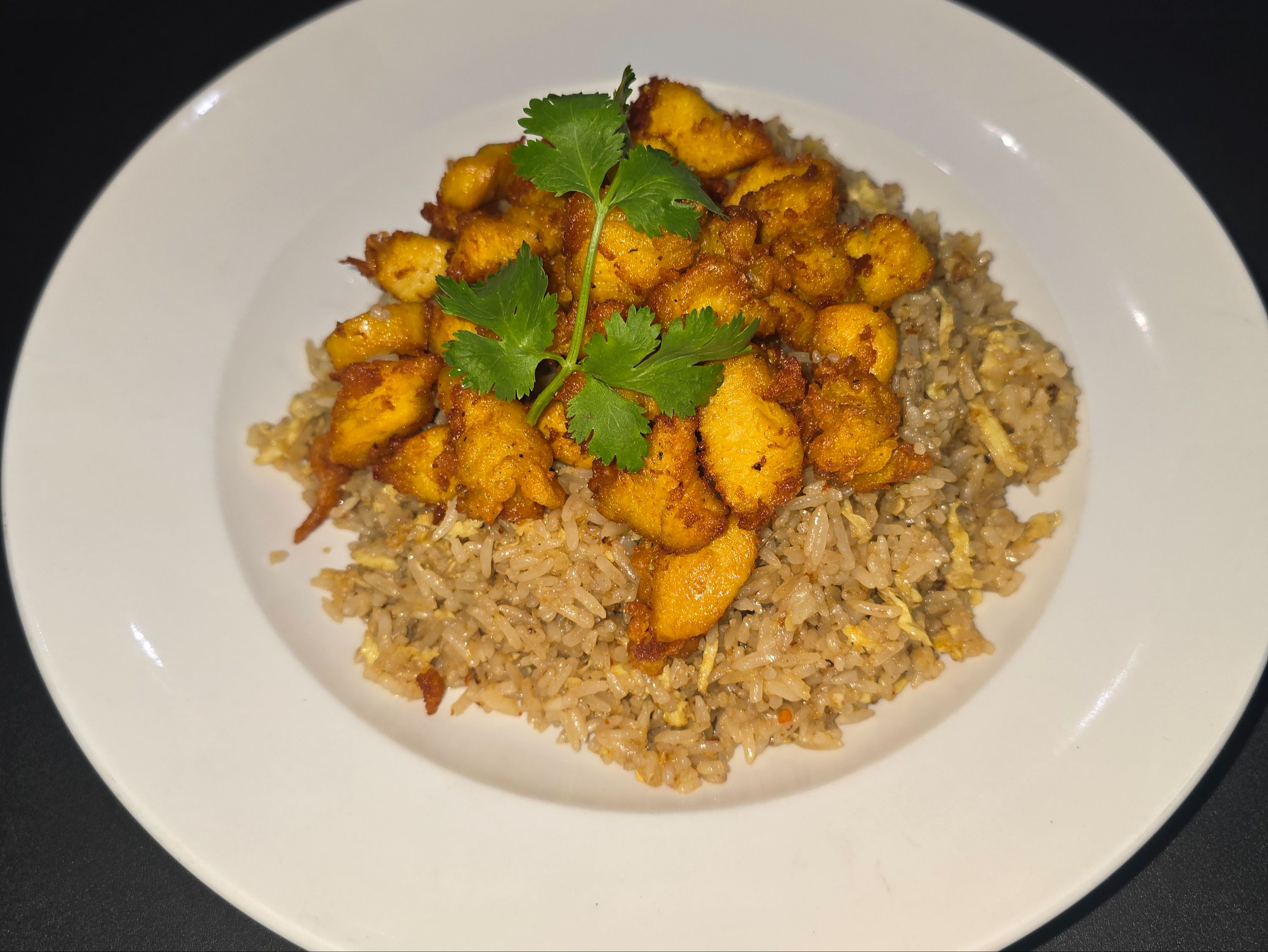 Crispy Chicken Fried Rice.