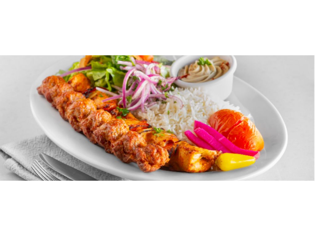 Chicken Kabob & Chicken Luleh Combo.