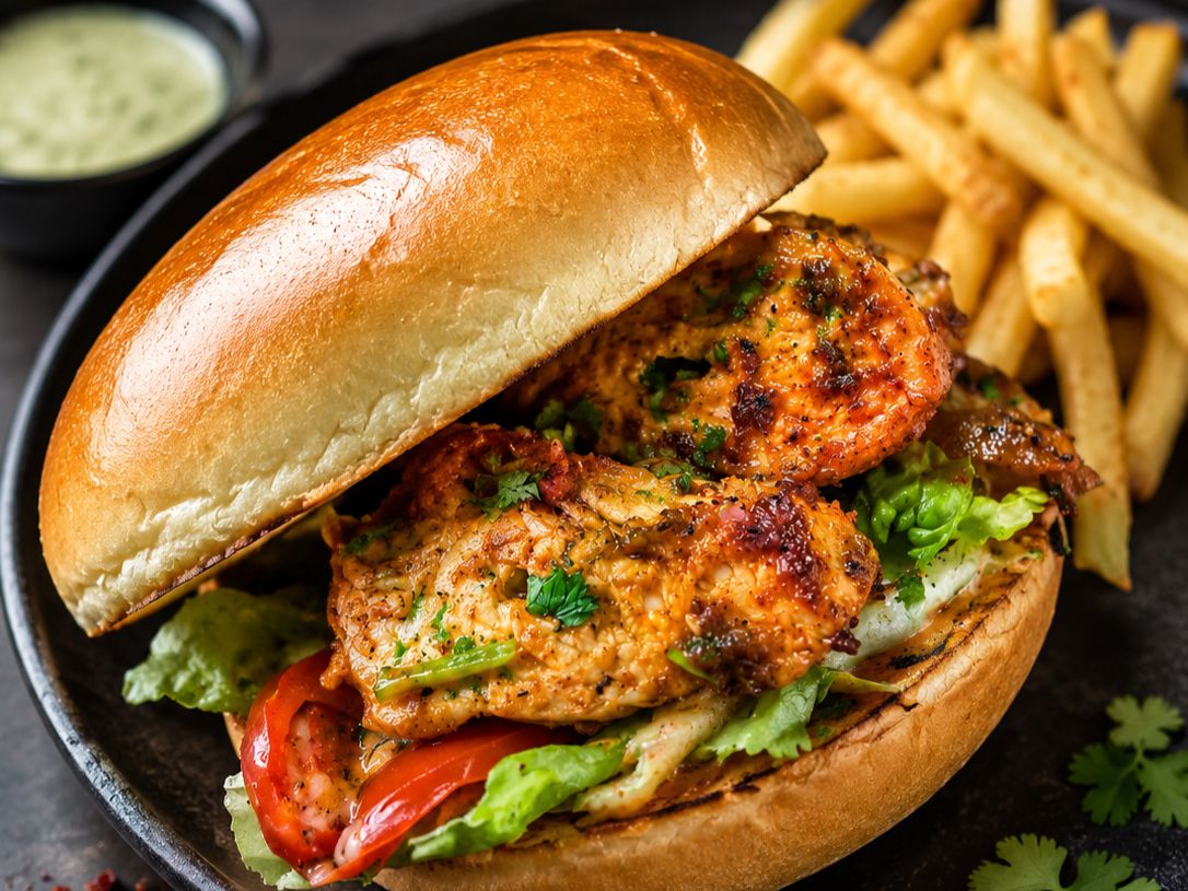 Chicken Tikka Burger.