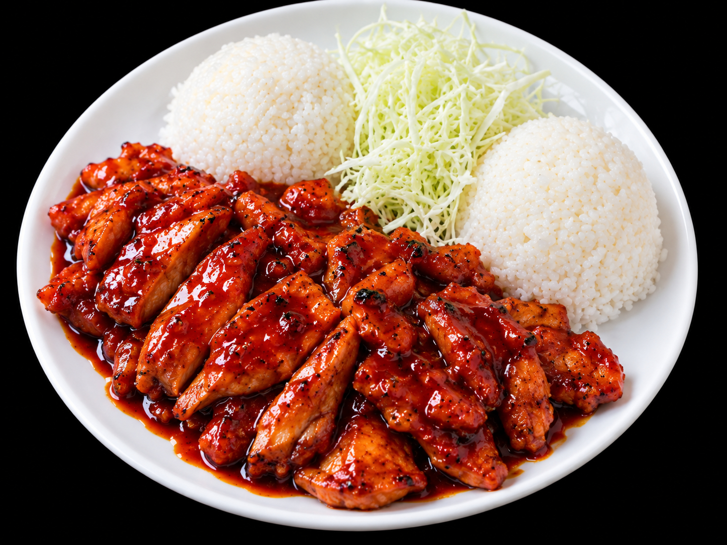 Spicy Chicken Teriyaki.
