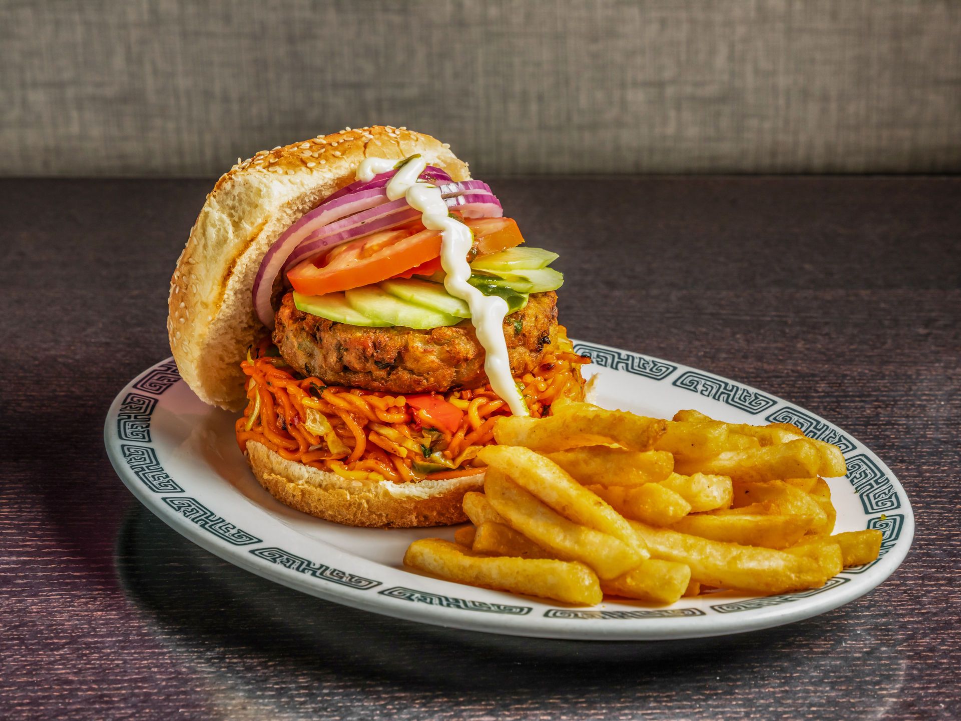 Noodle Burger.