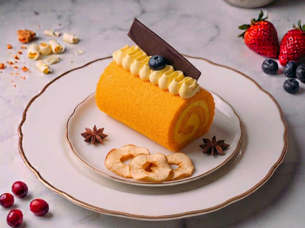 Mango Swiss Roll.