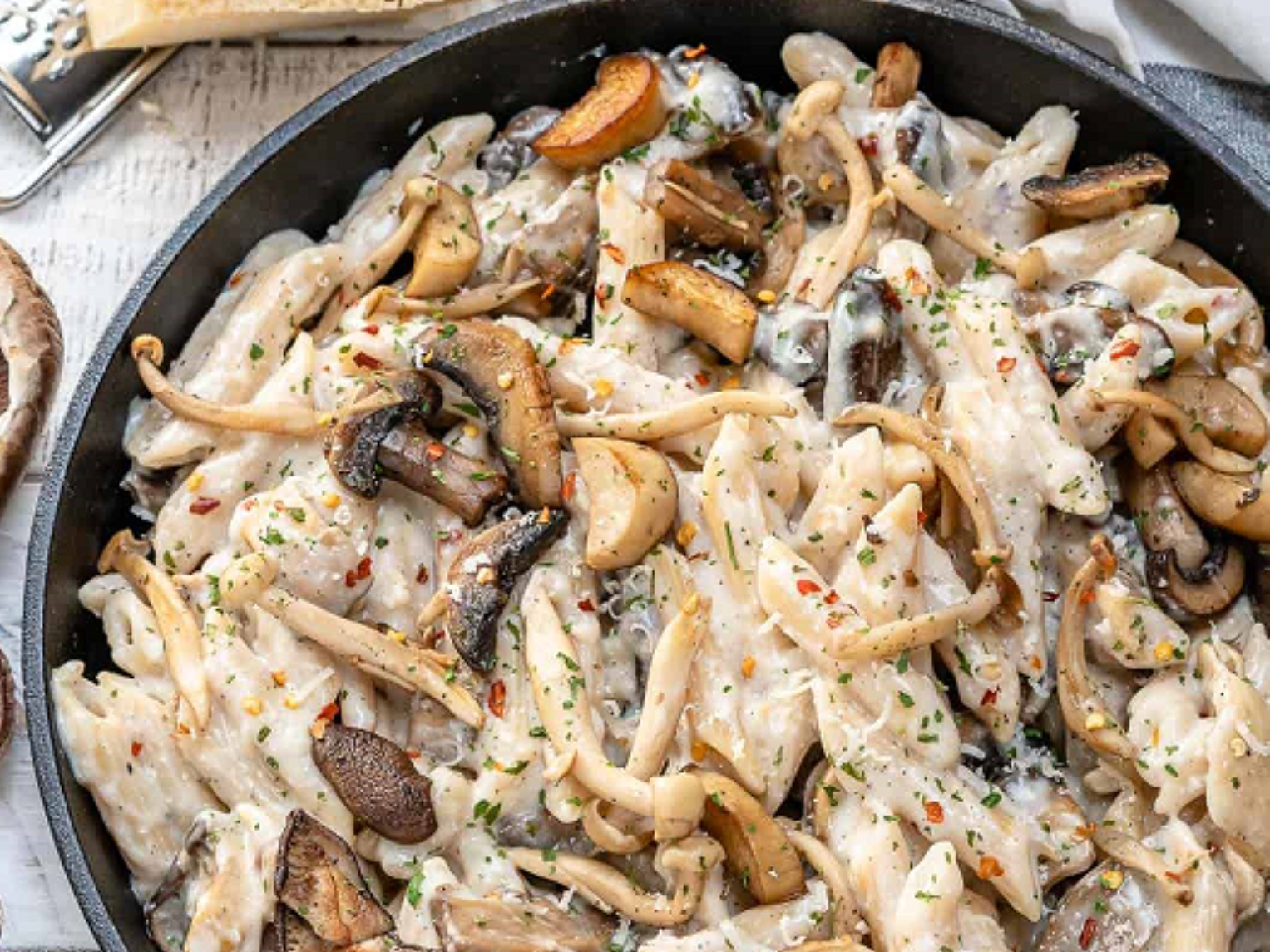 Mushroom Pasta.