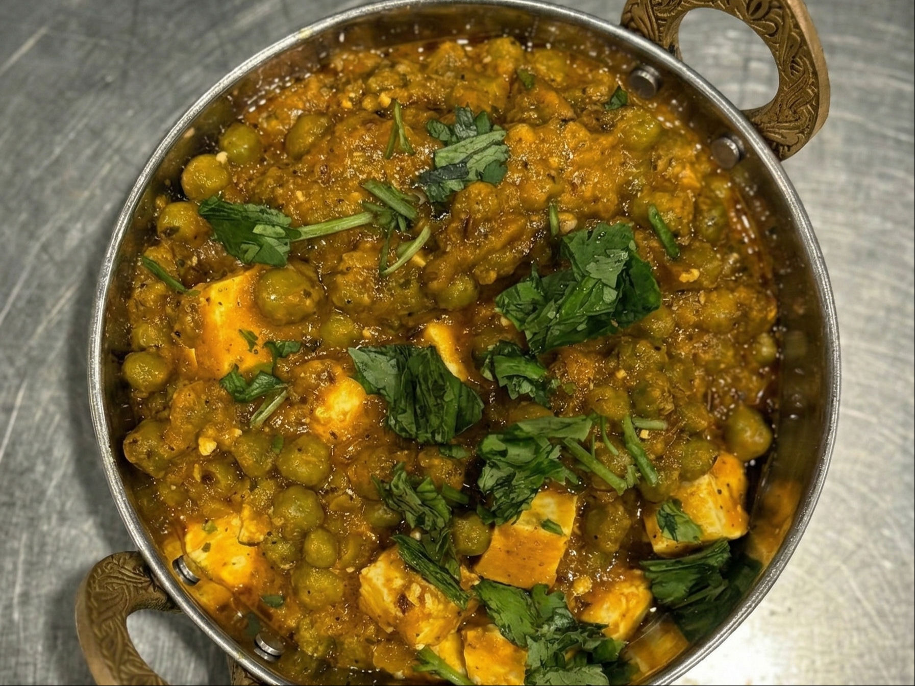 Muttar Paneer.
