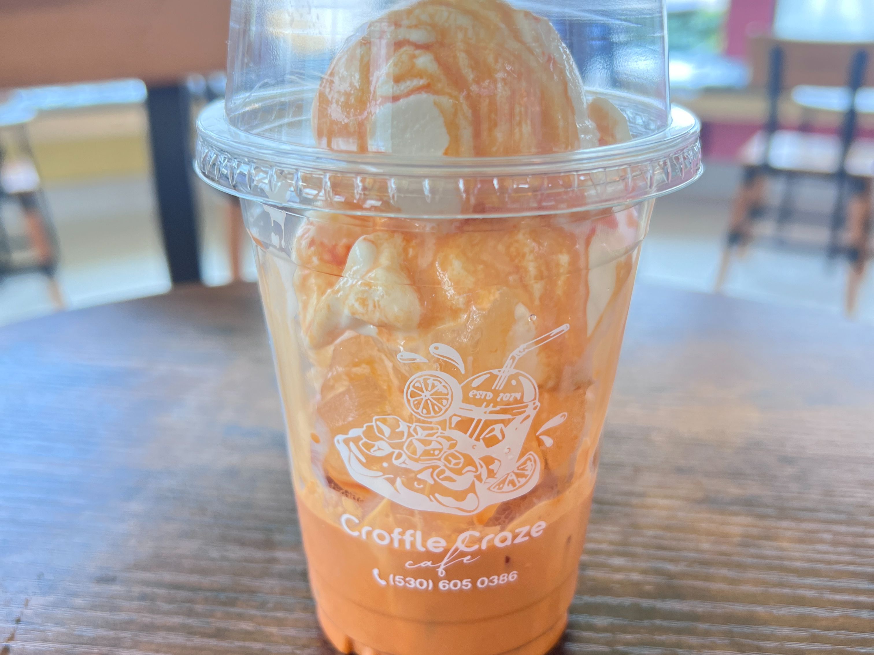 Thai Tea Affogato.