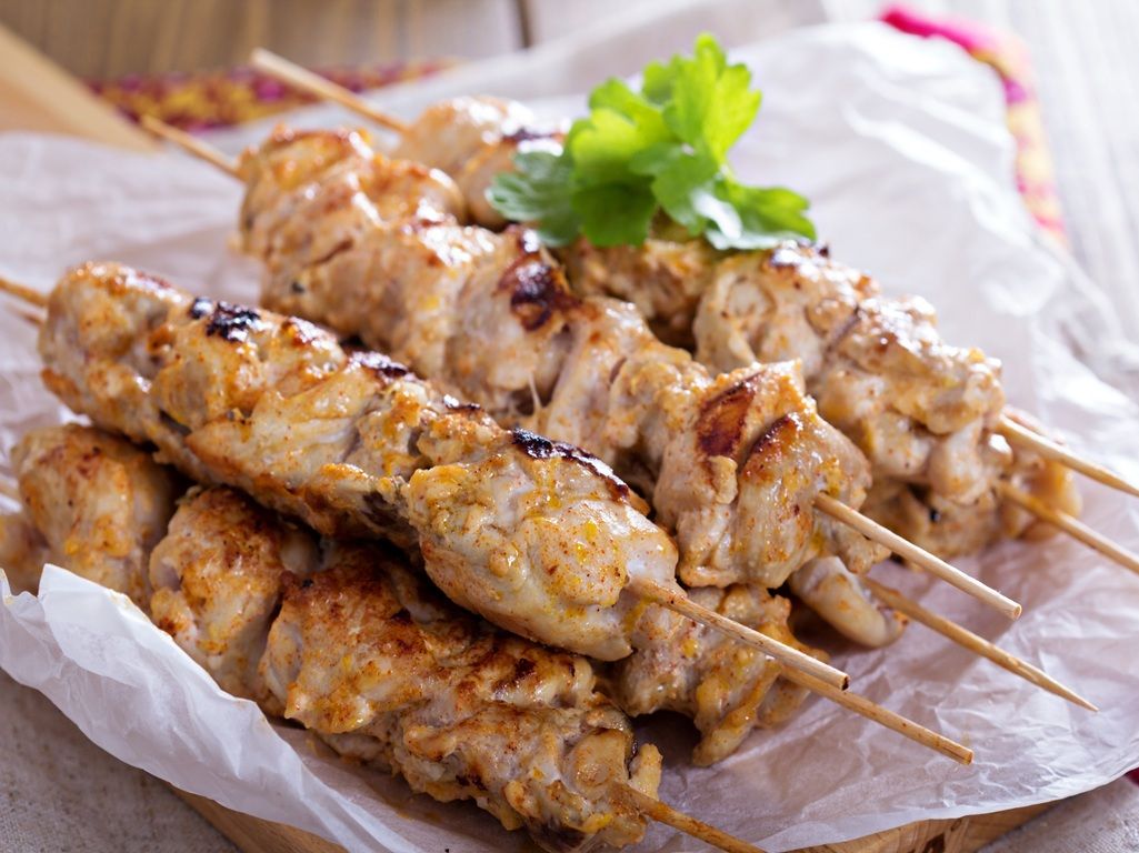 Chicken Reshmi Kebab.
